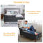  Chaise longue de rangement rembourrée en velours avec coussin-637492564