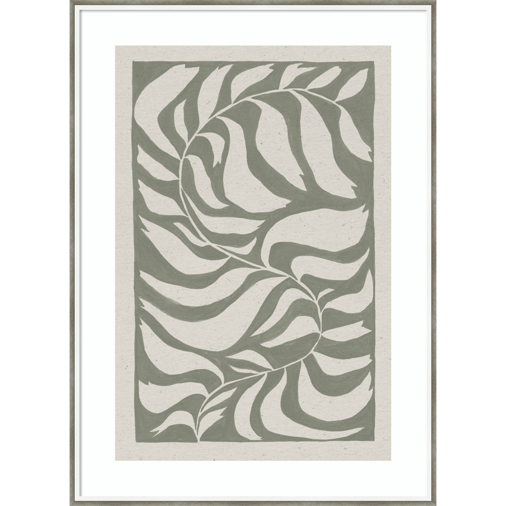 Winding Vine by Moira Hershey, Gray, 41" H x 30" W x 2" D