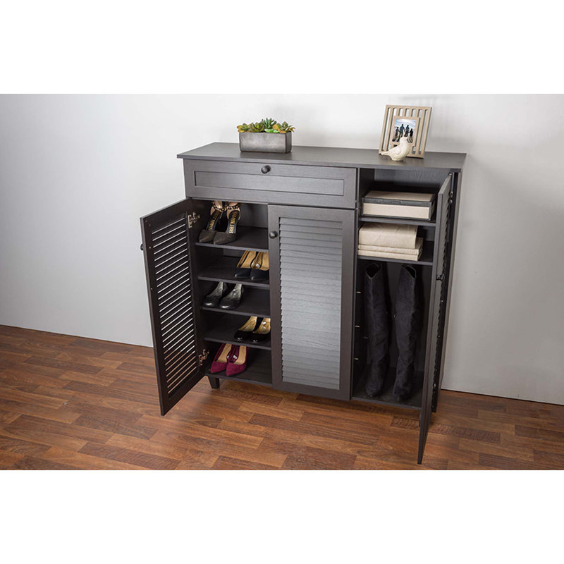Shoe Storage Cabinet, Espresso