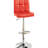 BAR STOOL In Red, Chrome