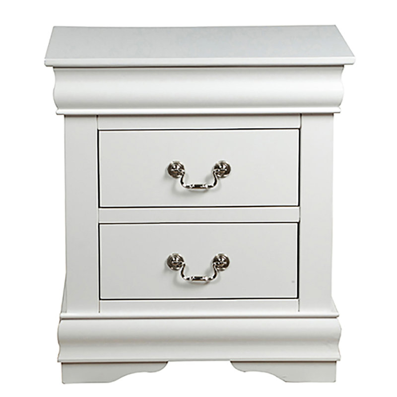 Table de chevet Louis Philippe III, Blanc