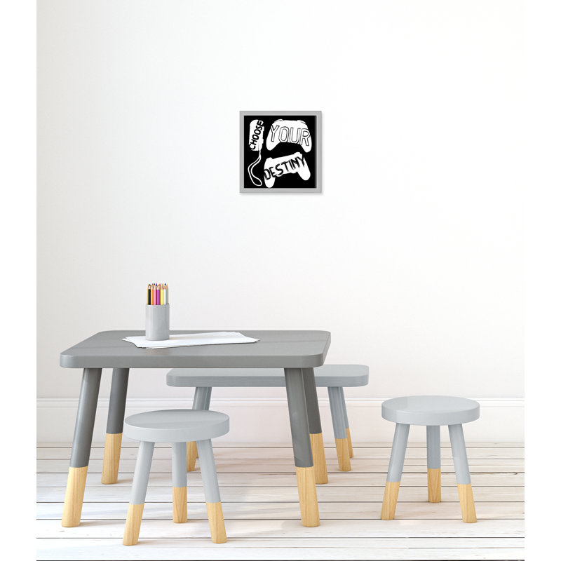 «Choisissez votre destinée», art encadré, H 13 po x l 13 po x P 1,19 po, Encadré de boîte argent