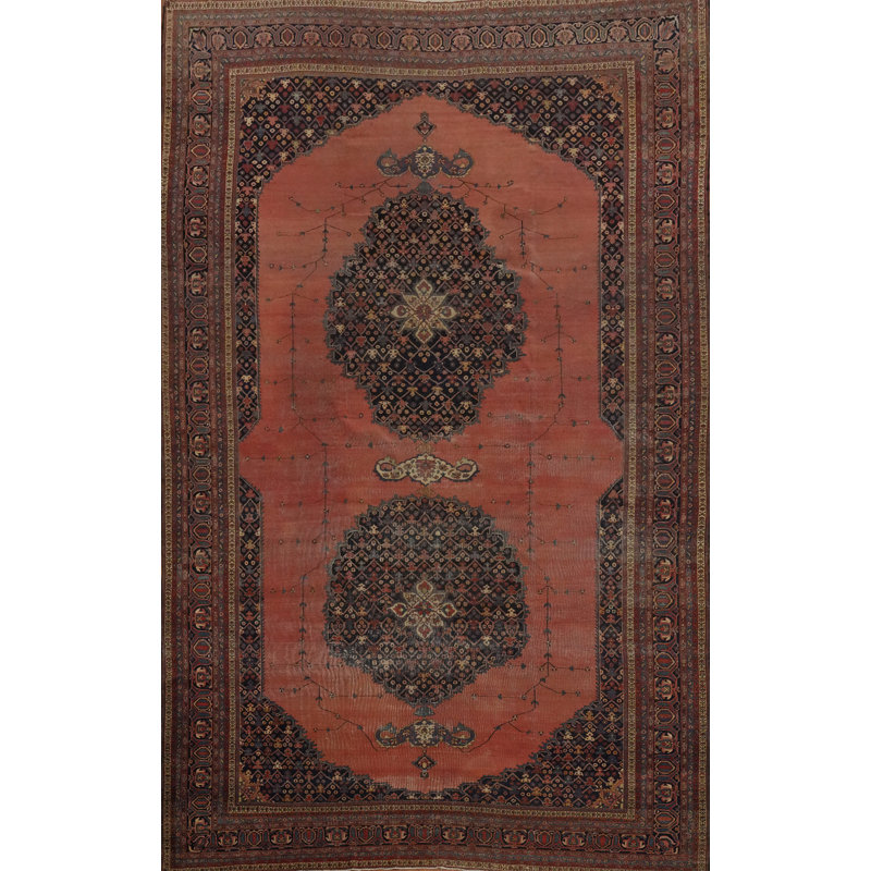 Tapis traditionnel avant teinture végétale pré-1900 10 x 16