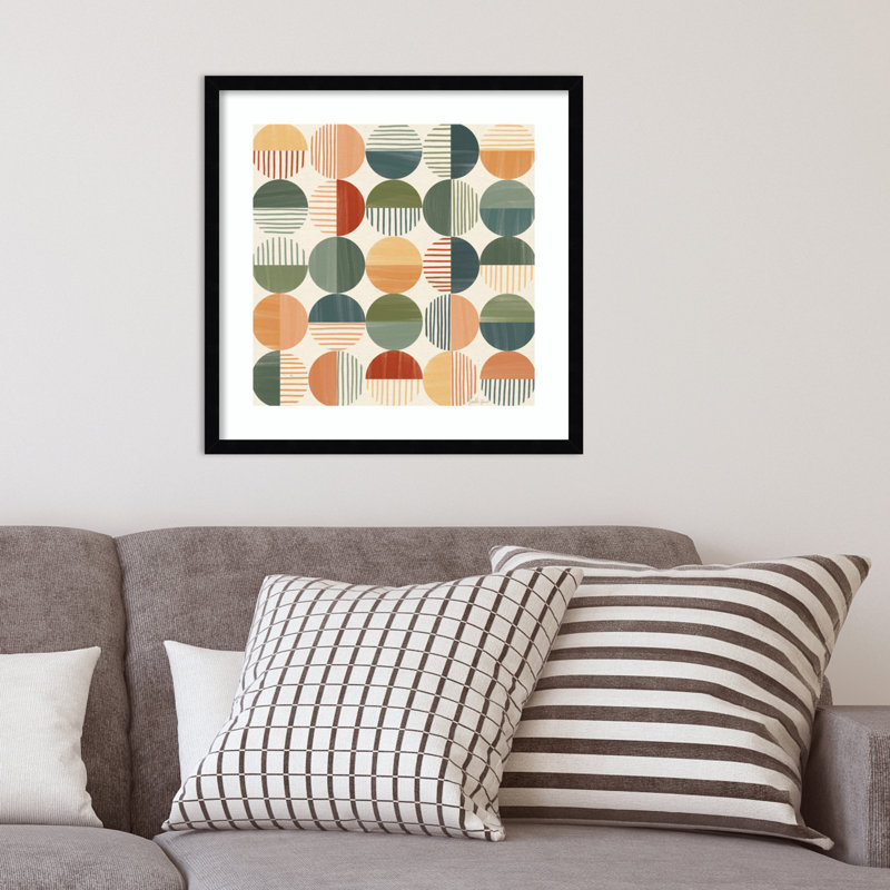 Born To Roam Pattern II, Black, 21" H x 21" W x 1" D