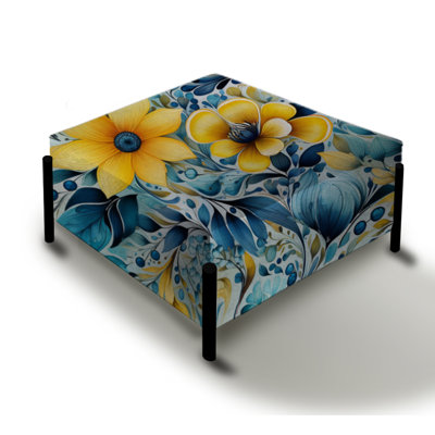 Watercolor Dreams Paisley Pattern - Paisley Large Square Ottoman