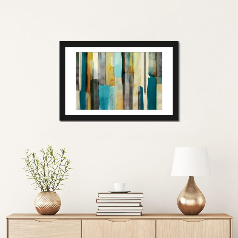 « tissé », reproduction sur toile, H 16 po x l 24 po x P 1 po, Papier d'art encadré noir, Blanc