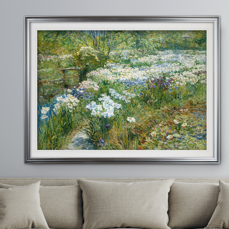 « the water-jardin », impression, Argent, H 20 po x l 24 po x P 1,5 po