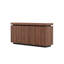 Buffet Modern Modern Accent - 58,3 po de largeur à 4 portes pour la cuisine, le salon (brun) | Idée cadeau
