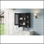 Armoire de toilette 3 en 1, armoire à pharmacie murale de 24 pouces avec tablette réglable et barre de tour, miroir haute définition avec rangement pour meuble-lavabo de salle de bain-2134151496