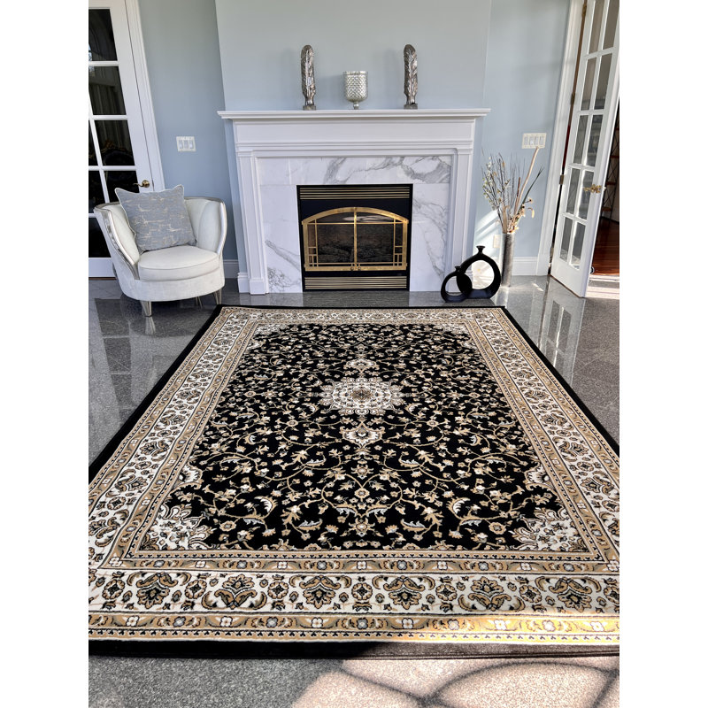 Nakia Wool Oriental Indoor Rug, Rectangle 2' x 3'