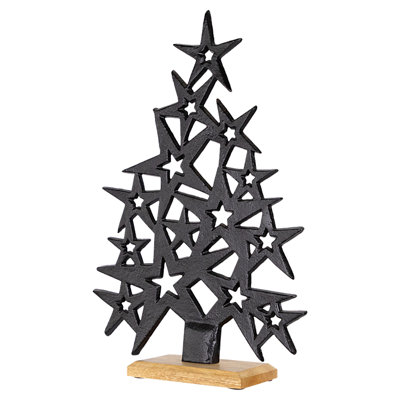 Décoration de Noël arbre en forme d'arbre super étoile - 16,5 po