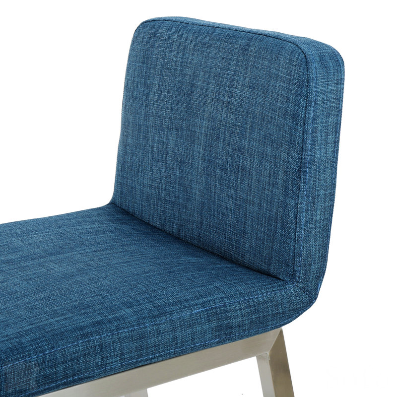 Calila Upholstered Counter Stool with Metal Frame