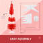 Mince arbre de Noël artificiel avec base blanche détachable pour une décoration des Fêtes sans effort et peu encombrant