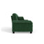 Canapé 3 places moderne plissé en chenille verte de 239 cm (94 po) avec soutien à ressorts durable et coussins en mousse épaisse