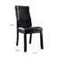 2 chaises de salle à manger transitionnelles - siège rembourré, cerisier brun, bois massif, coussin de dossier courbé, look unique et contemporain