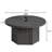 Cesiro Modern Round Coffee Table With Fluted Base-1849754082