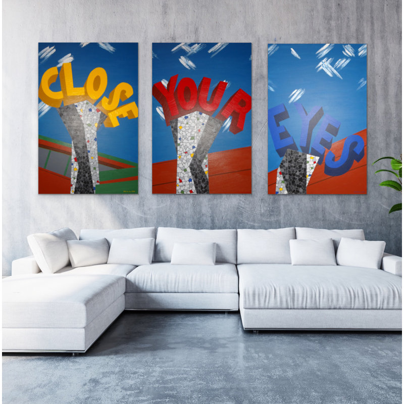 Close Your Eyes Painting by Eddie Bruckner