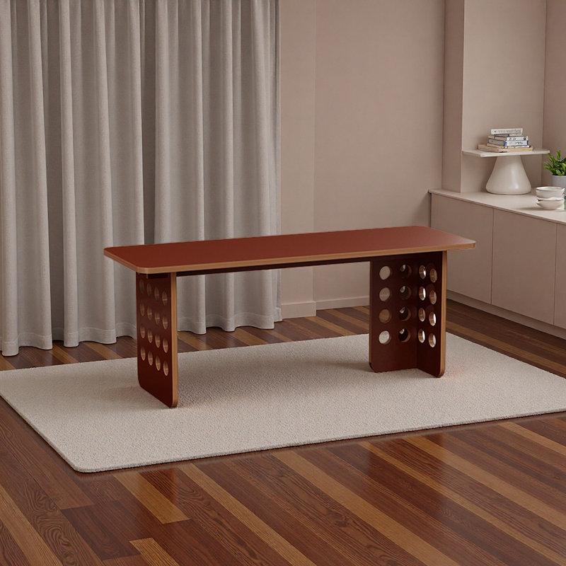 Premium Engineered Wood with Natural Charm Desk, Tan, 29.53" H x 47.24" W x 23.62" D