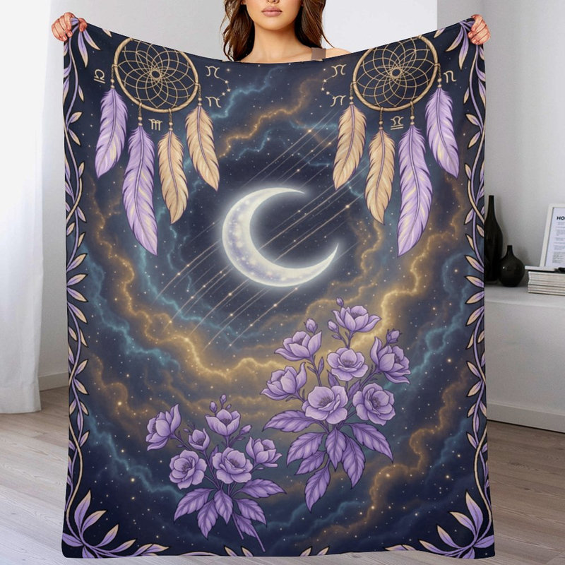 Jeté en flanelle de luxe Dreamcatchers, 30 po x 40 po