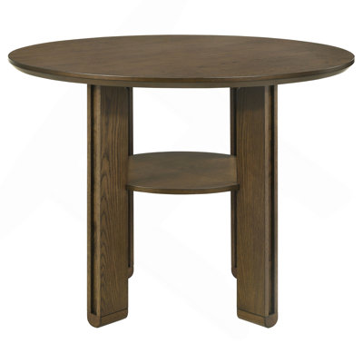 Crispin Brown Round Counter Height Dining Table