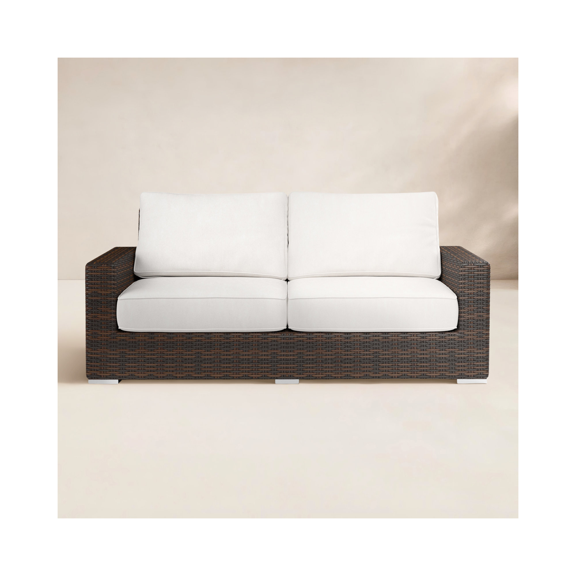 Naomie Loveseat with Sunbrella® Cushions, Canvas Flax Sunbrella® Canvas