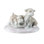 Bret Handpainted Valencia Porcelain Boxers Playing with Shoes