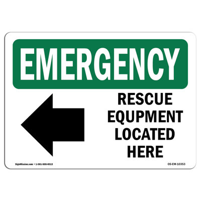 Panneau de secours OSHA
