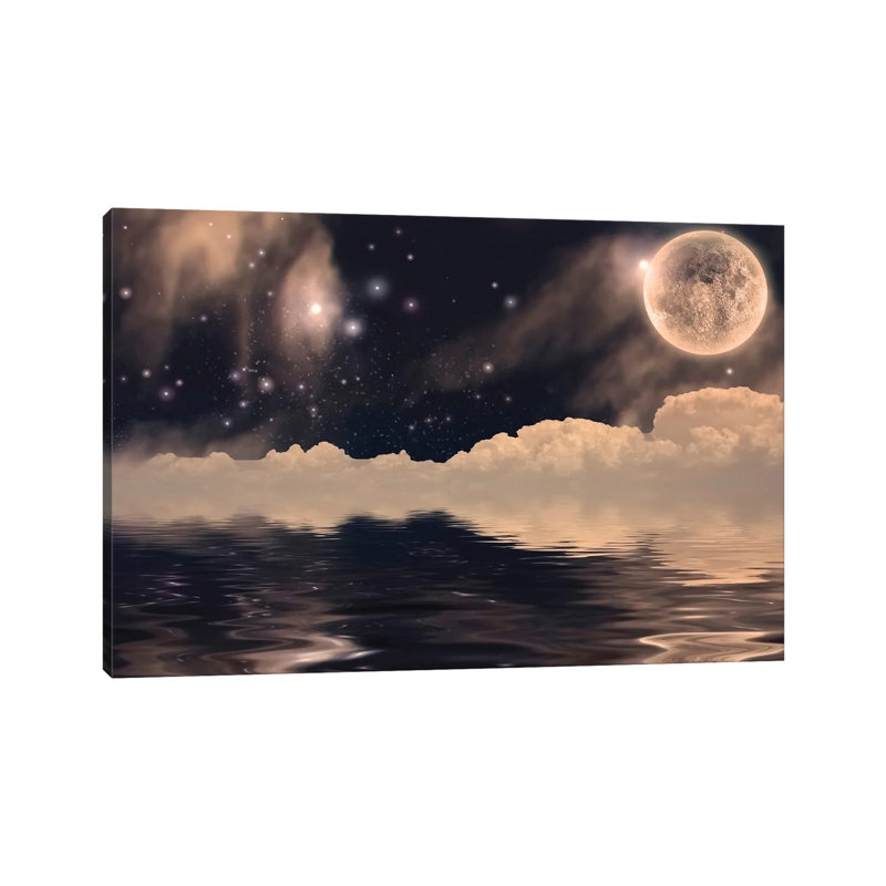 Fanastic Moon Landscape by Bruce Rolff - Wrapped Canvas Print, 66.04 cm H x 45.72 cm W x 3.175 cm D