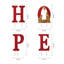 32" H LED Lighted Metal HOPE Yard Stake and Wall Decor