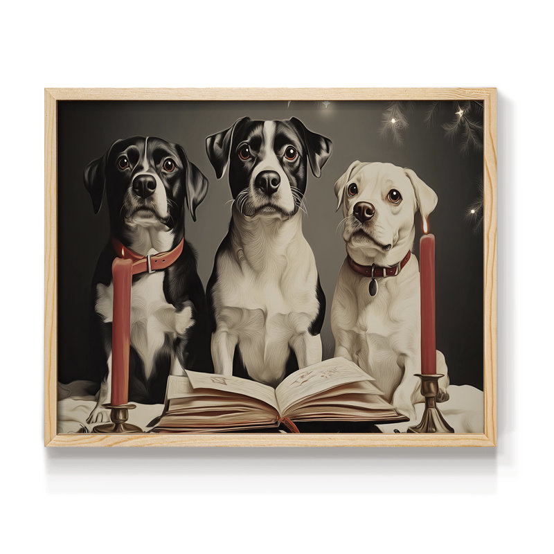 Art de Noël - CML XXXVII - Reproduction encadrée - Restickable, H 16 po x l 20 po, Naturel