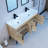 Linette 60" Double Modern Bathroom Vanity-1102877150-1102877136
