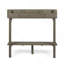 3-Piece Balcony Bar Set With Bottom Shelf Table And 2 Stools, Grey Finish