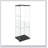 Modern Glass Display Cabinet with LED lights, Quick-assembly Antique Cabinet, Tempered Glass Bookshelf, Suitable for Living Room and Bedrooms, 1-door 3-shelf-508352413
