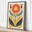 Symmetrical Bloom Scandinavian - Wrapped Canvas-809225794-809225797