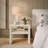 Derry Cream Capiz Shell Nightstand