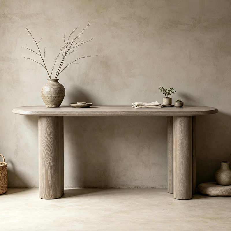 Console Wabi-Sabi, H 29,9 po x l 78,7 po x P 17,7 po