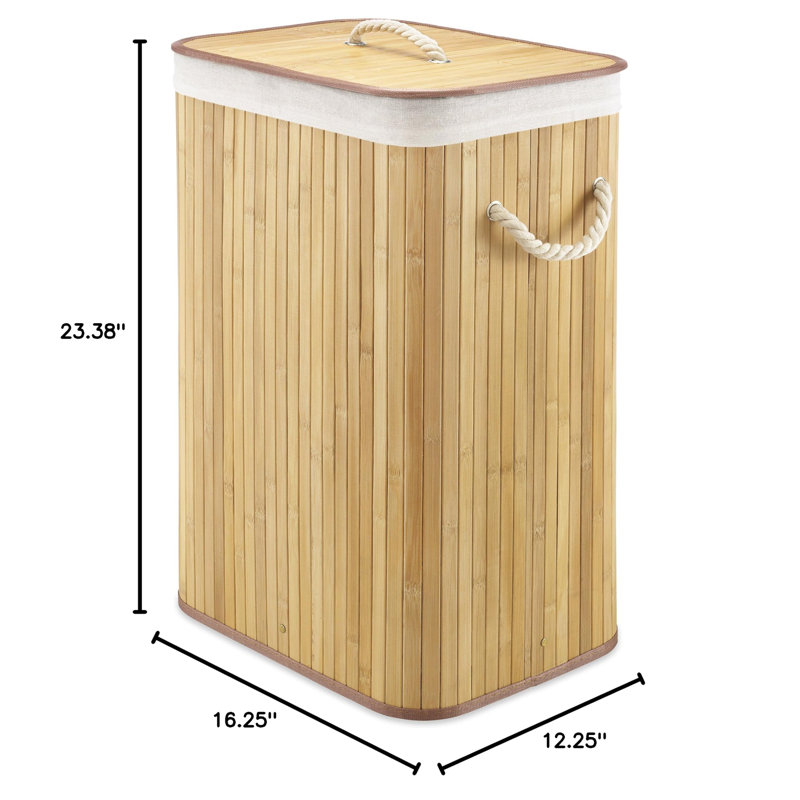 Bamboo Laundry Hamper with Handles