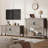 Farmhouse Entryway Table With 2-Door Cabinet-668307274