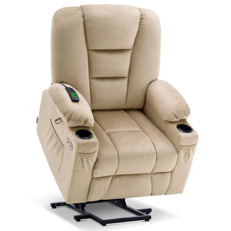 Power Recliner Lift Chair with Heated and Massage, Beige