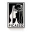 Art mural Picasso, reproduction de Pablo Picasso, femme noire et abstraite-117549329-117549331
