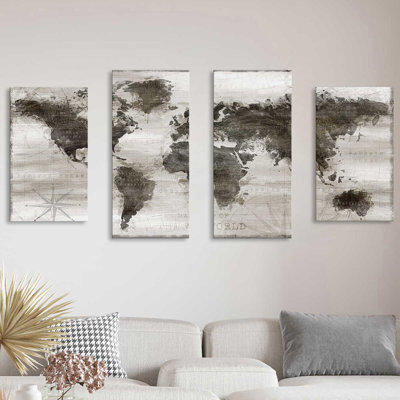" Travel Map " by Natalie Carpentieri 4 - Pieces