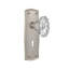 Crystal Chateau Interior Mortise Door Knob with Prairie Long Plate-359601095