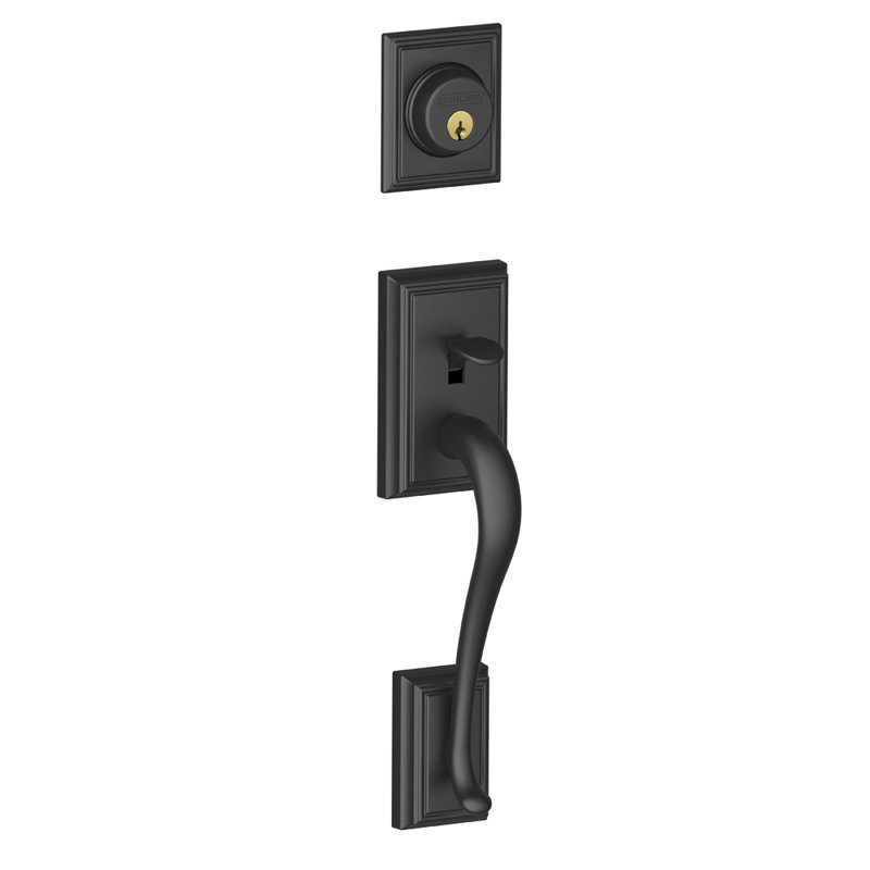 Addison Exterior Handleset, Matte Black