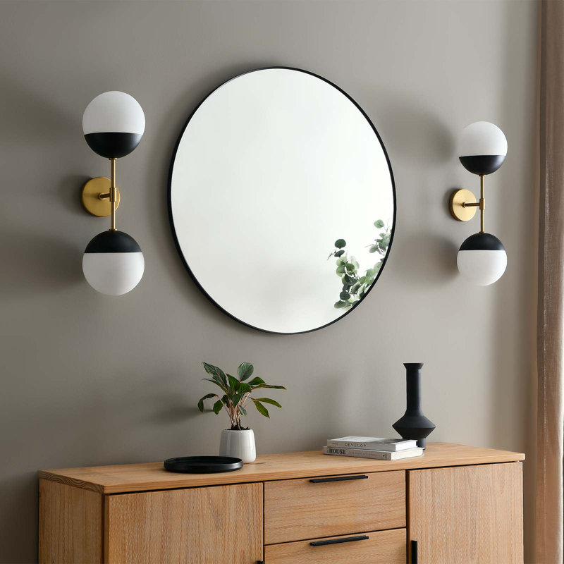 Modway Stellar 2-Light Wall Sconce, Satin Brass