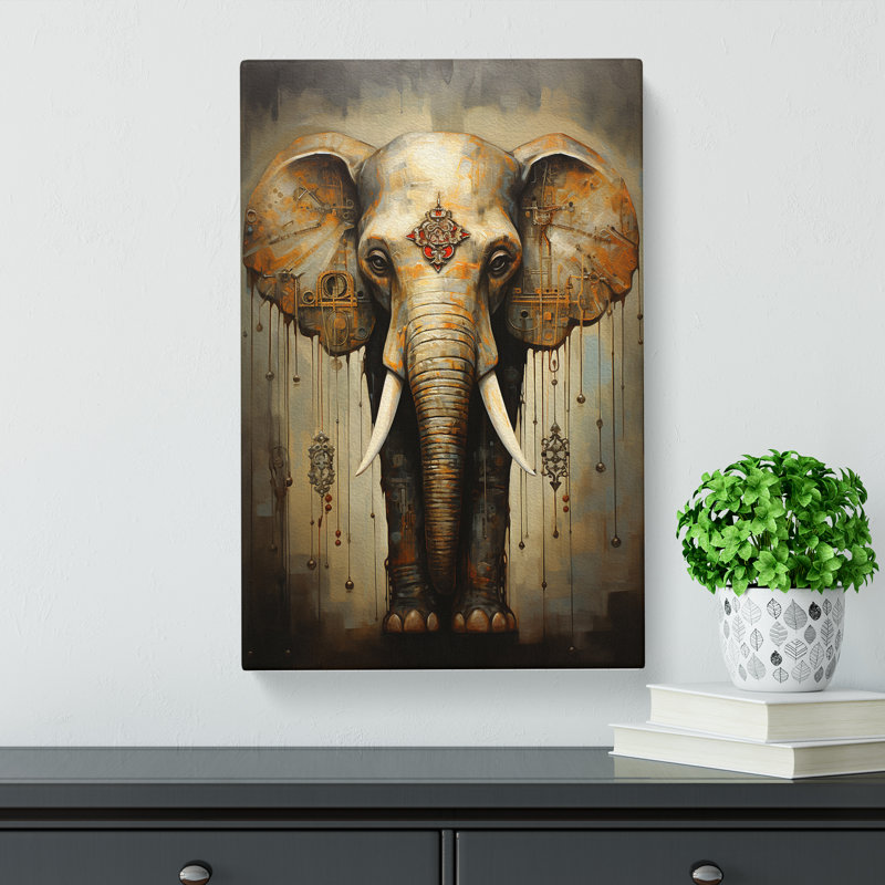 Elephant Symbolism - Wrapped Canvas