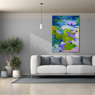  «Glitter Me Happy 1» par Dorothy Fagan, art mural sur toile, 40 po x 54 po