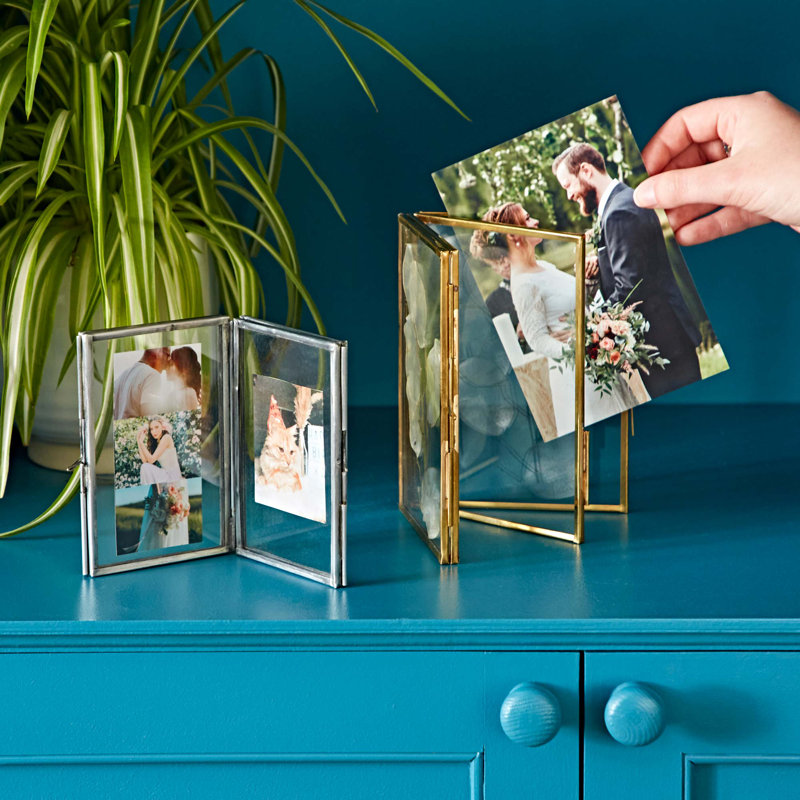 Metal Picture Frame, Antique Silver, 12cm x 16.5cm