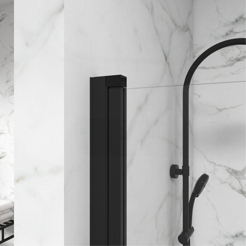 Porte de douche à panneau pivotant 180 °