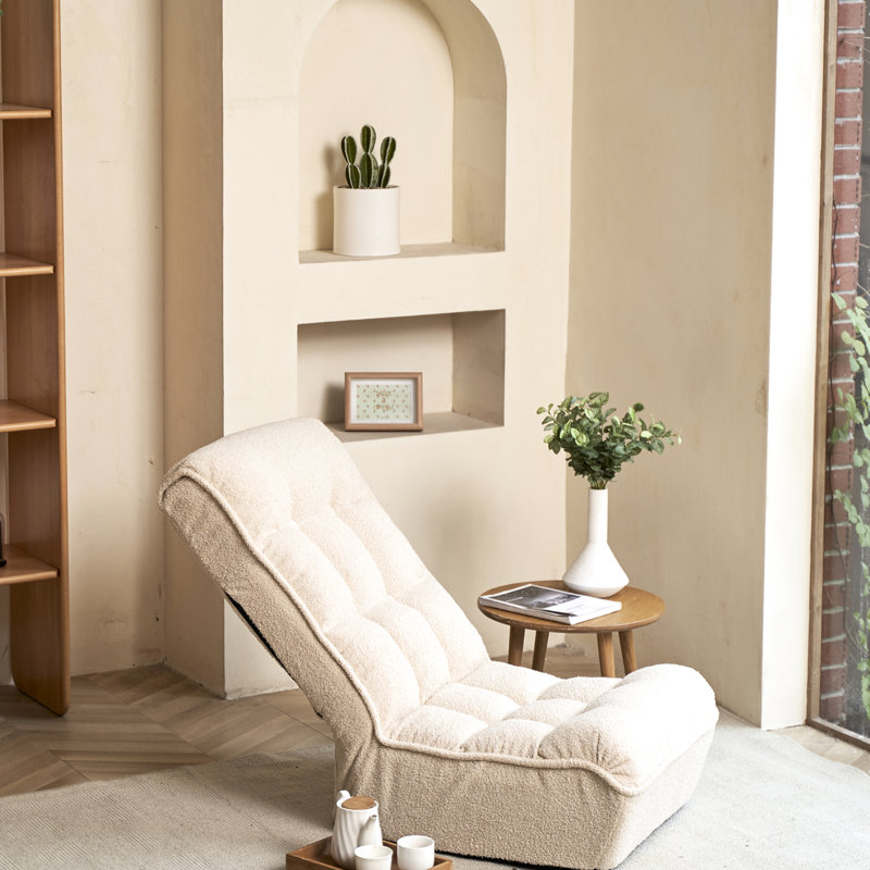 Chaise réglable à 4 compartiments pour la chambre à coucher, éponge douce, télé inclinable blanche, dossier, peu encombrant