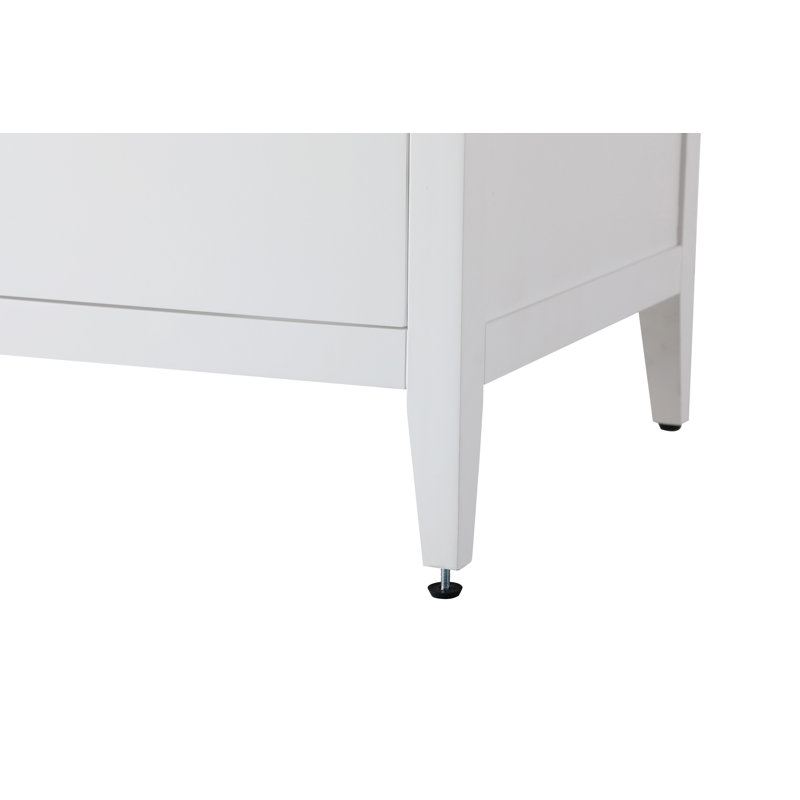 Meuble-lavabo double 54 po, Blanc